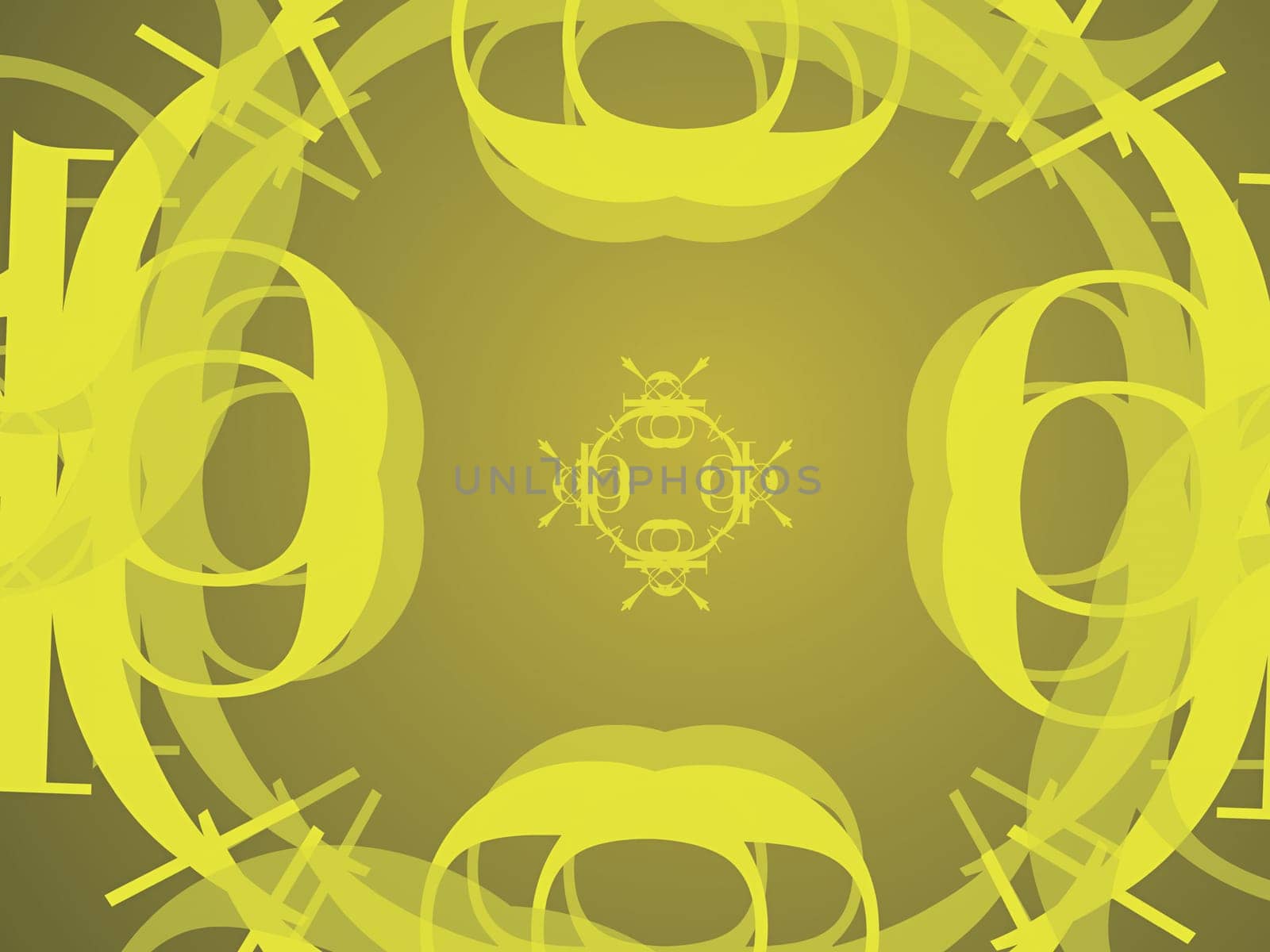 Abstract design on a yellow background