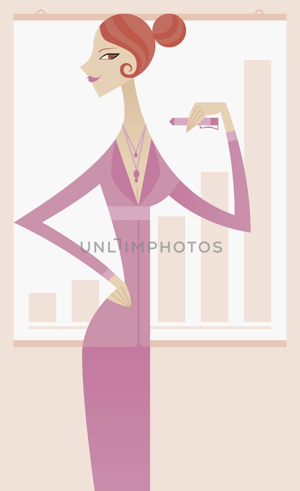 Businesswoman giving a presentation