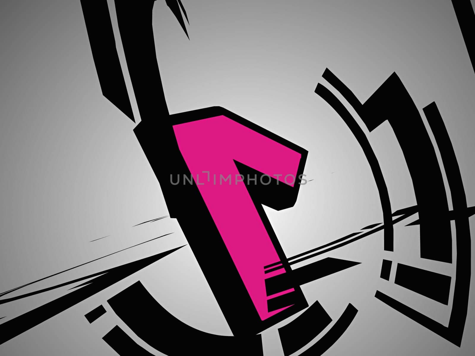 Number 1 on a gray background