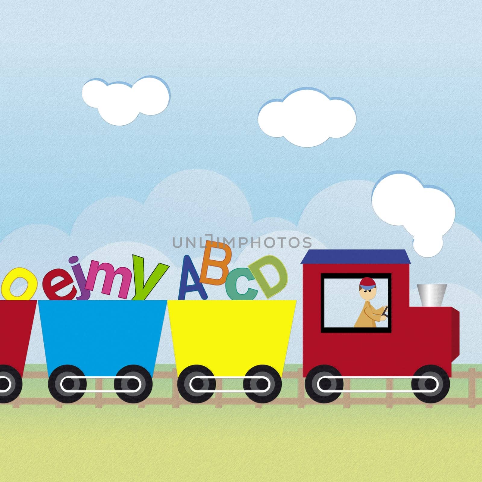 Alphabets in a train