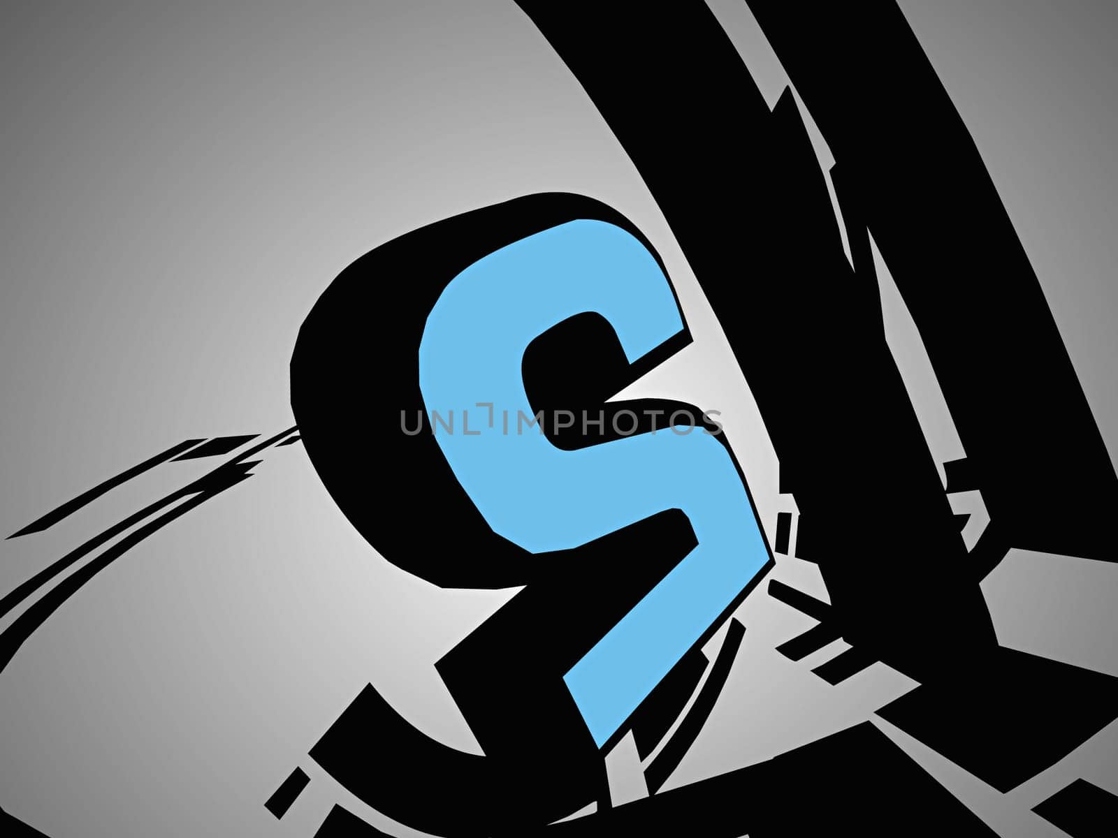 Number 2 on a gray background