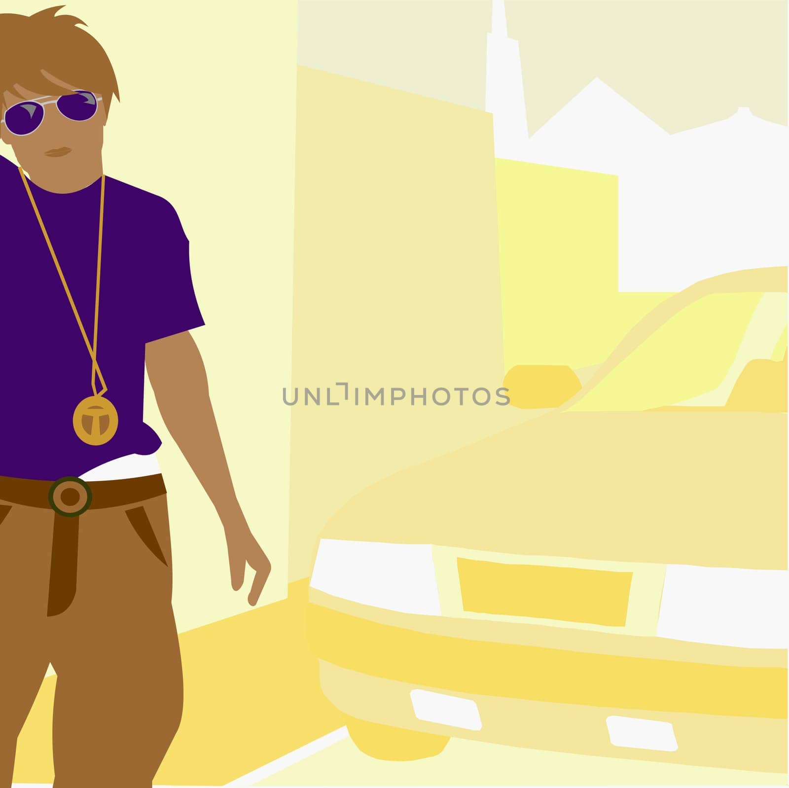 Man wearing sunglasses