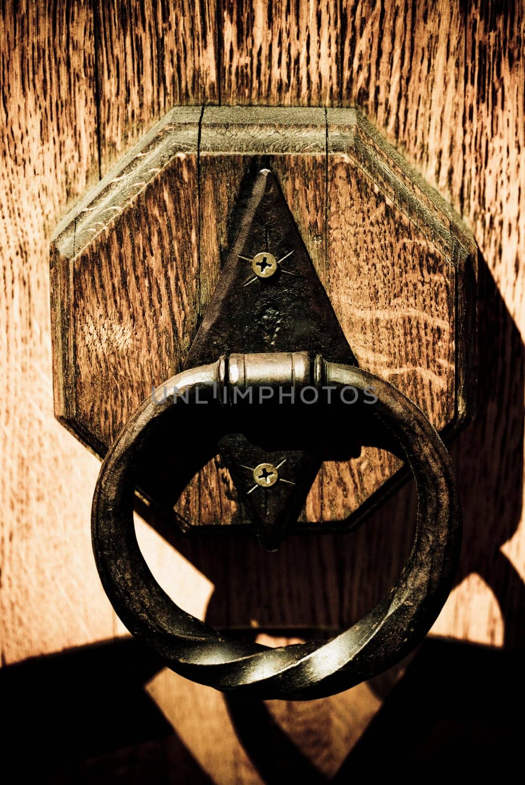 Close_up of a door knocker