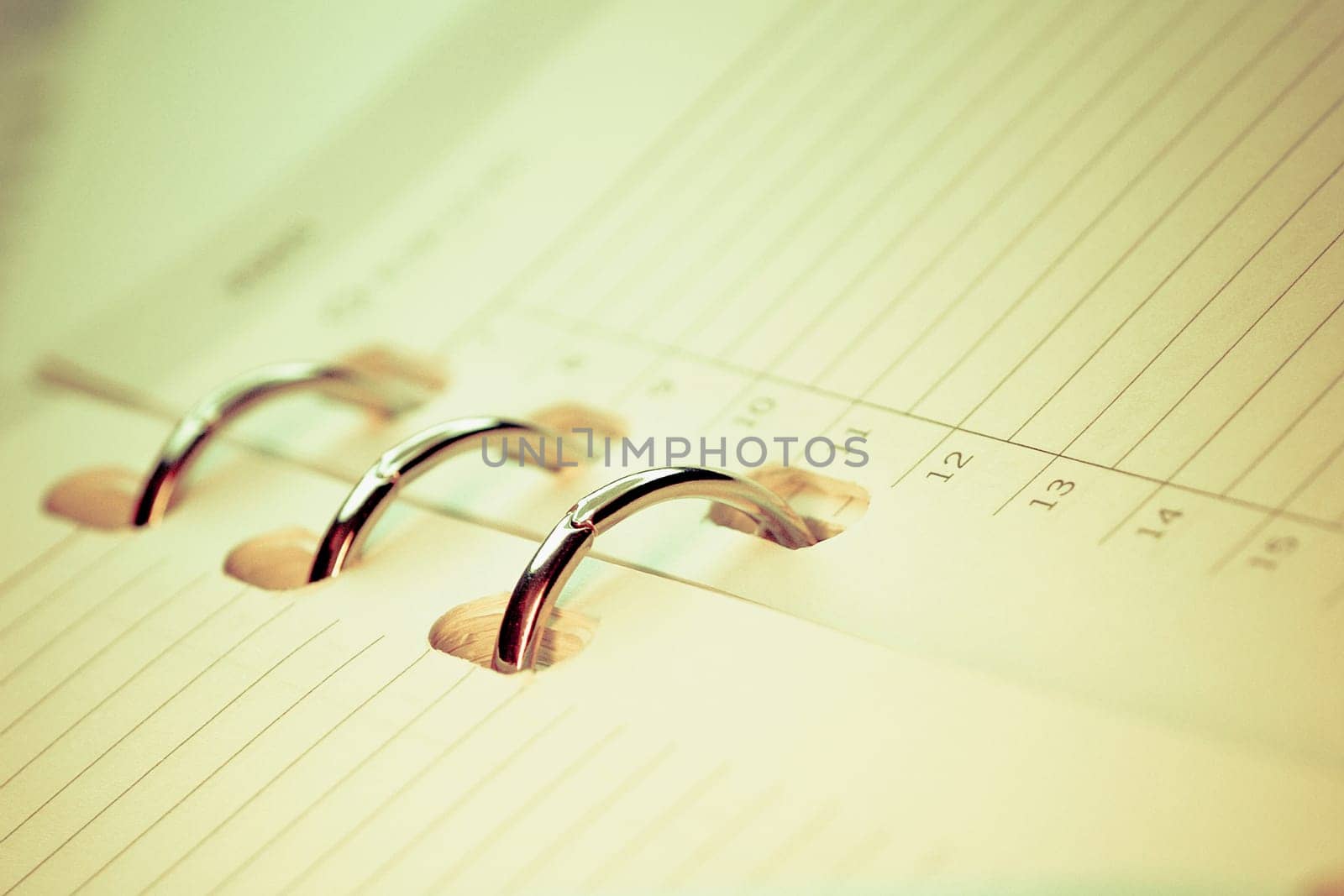 Close_up of a spiral notebook
