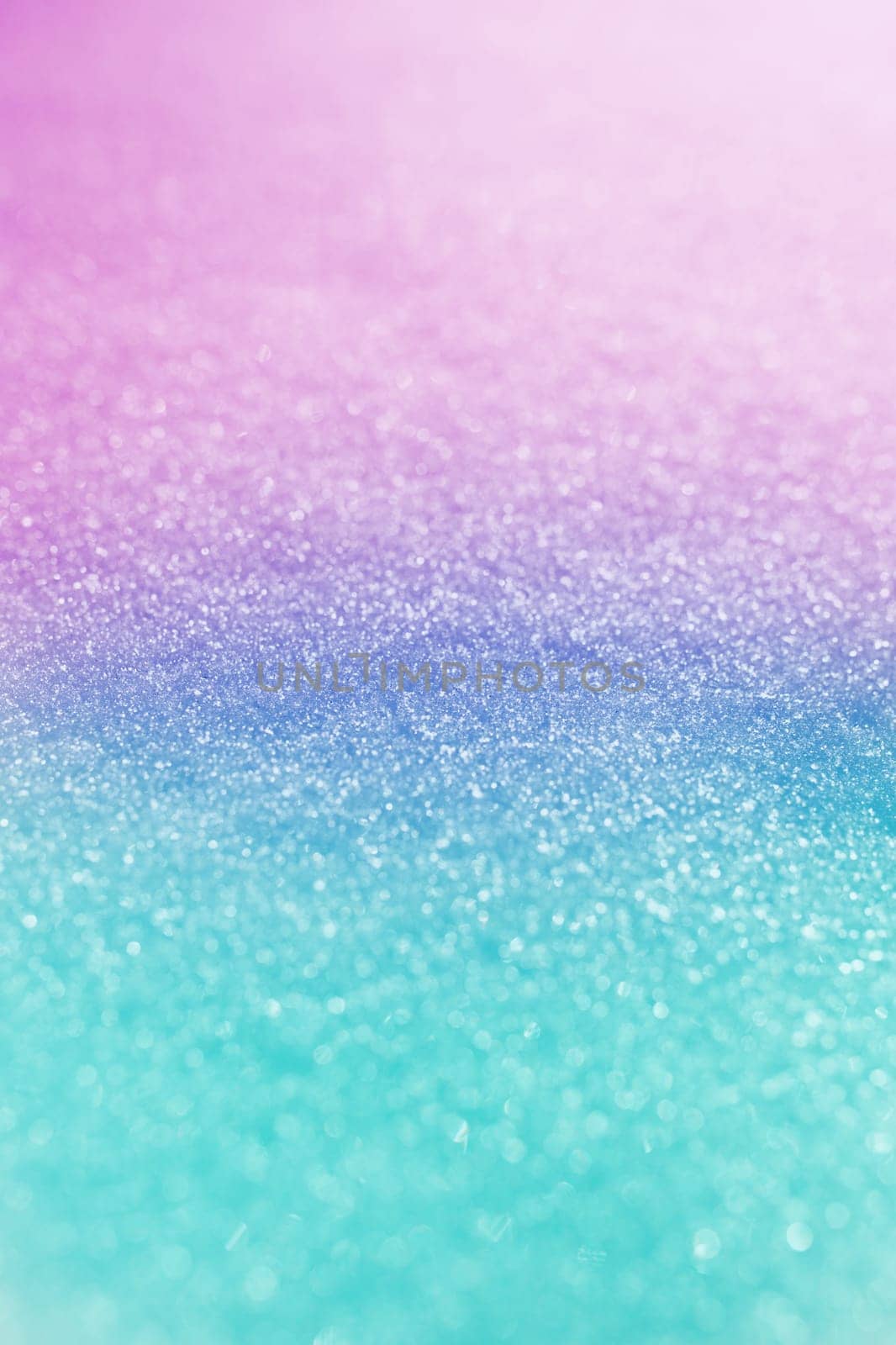 Blurred colored snow. Glitter bokeh. Background or texture. High quality photo