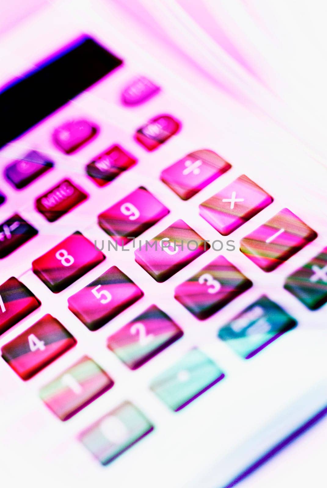 Close_up of a calculator