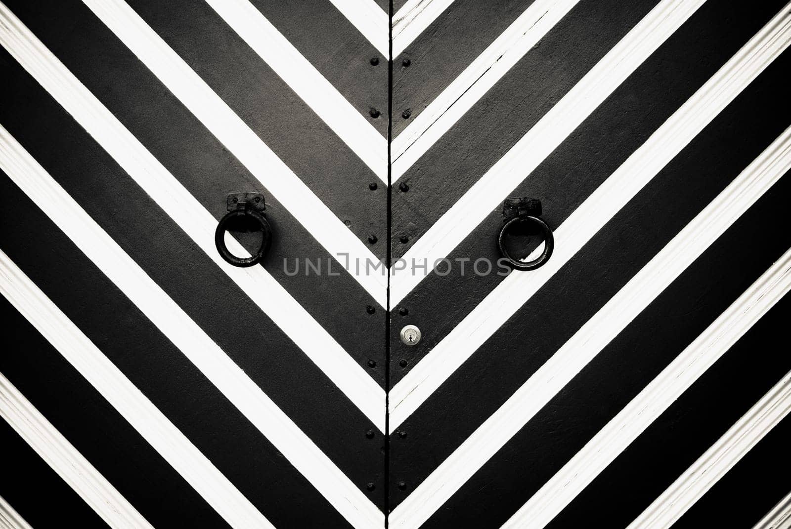 Details of a door with knockers