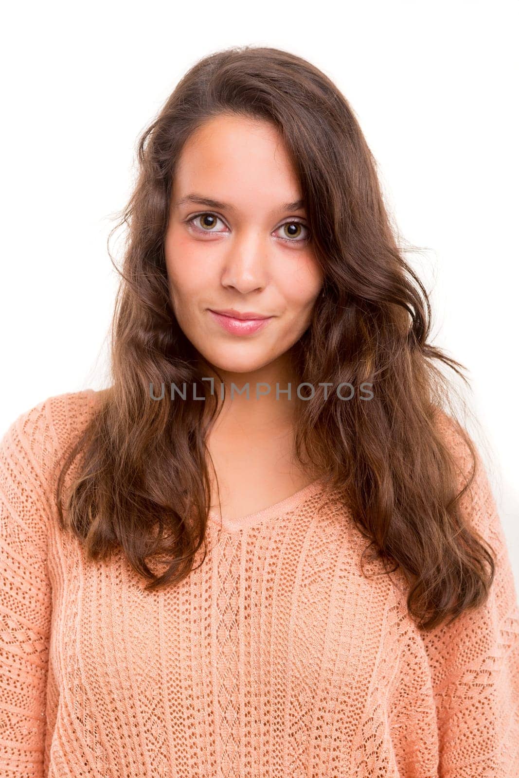 Studio shot of a beautiful young casual woman