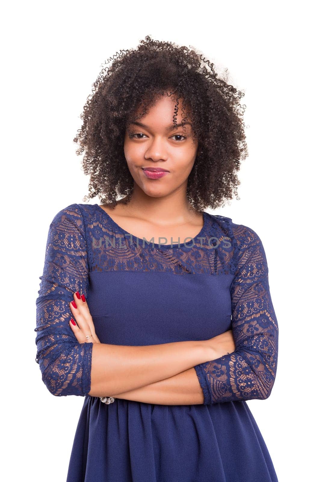 Studio shot of a beautiful african woman