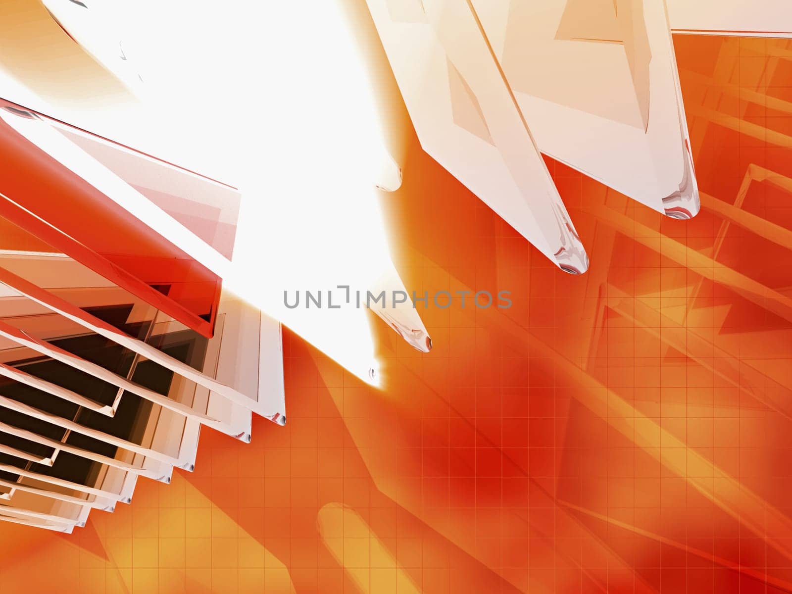 Abstract pattern on an orange background