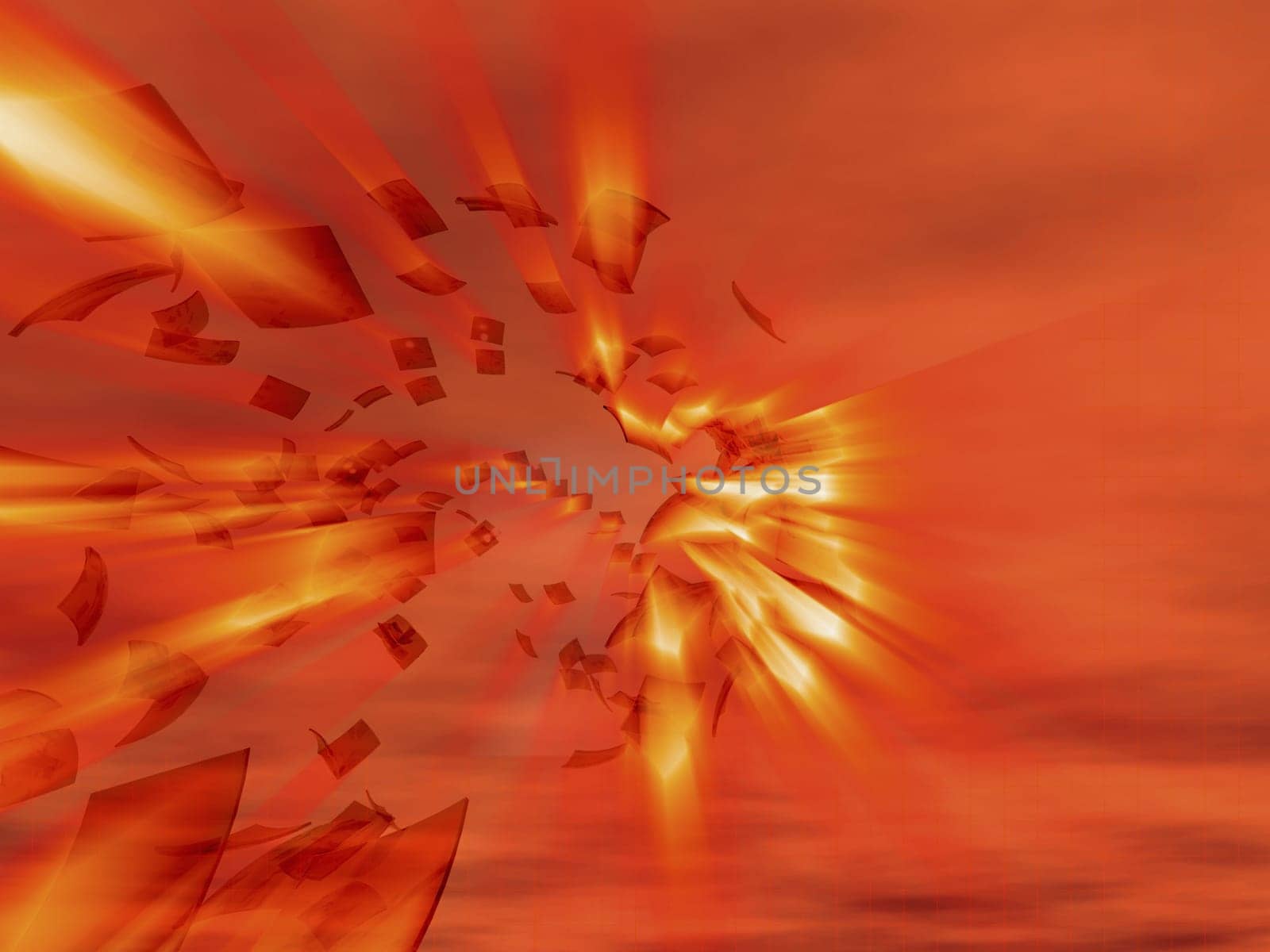 Abstract pattern on an orange background
