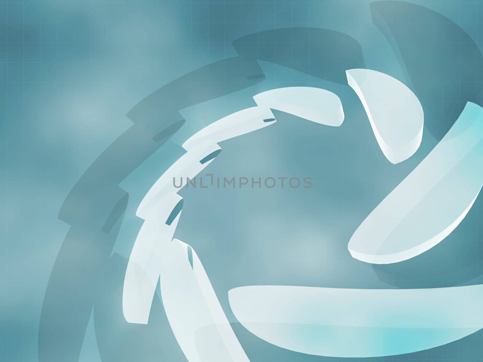 Abstract pattern on a turquoise background