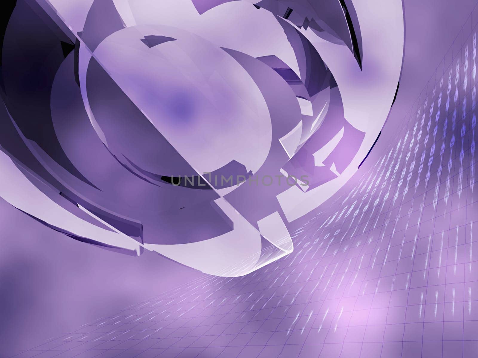 Abstract pattern on a purple background