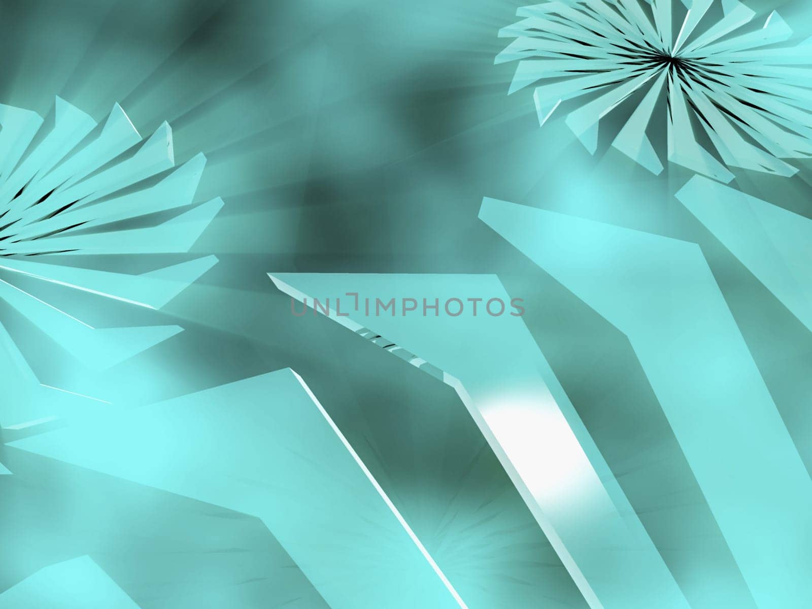 Abstract pattern on a turquoise background