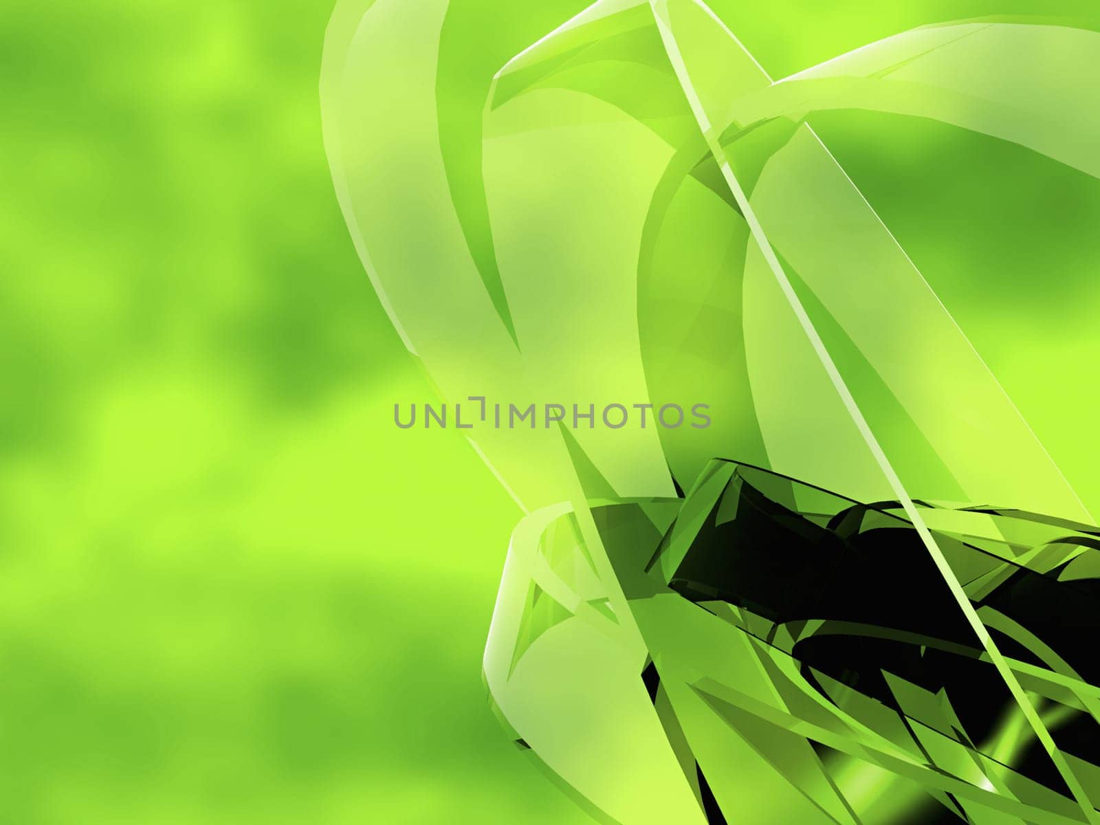Abstract pattern on a green background