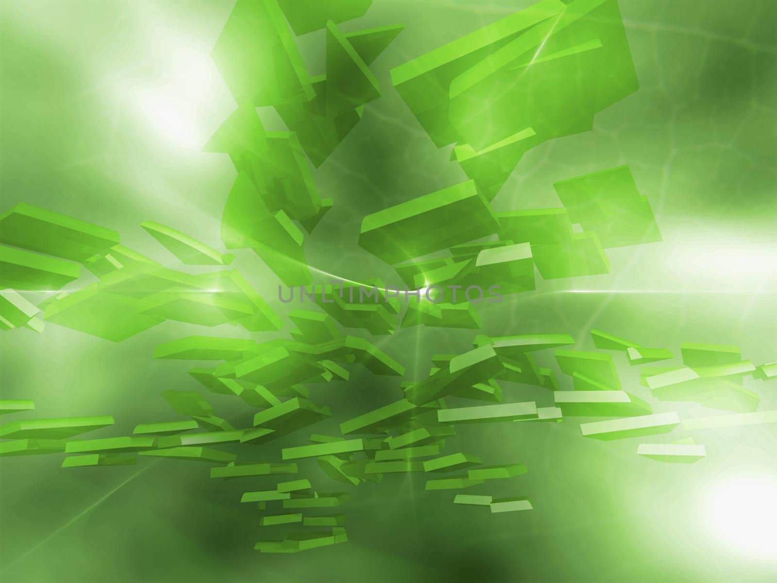 Abstract pattern on a green background