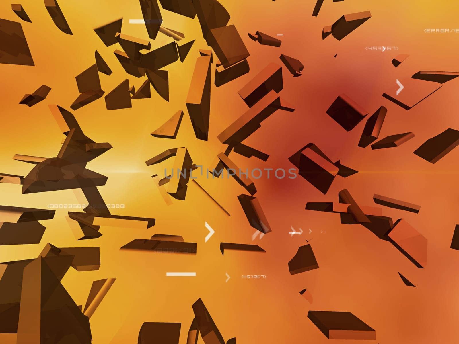 Abstract pattern on an orange background