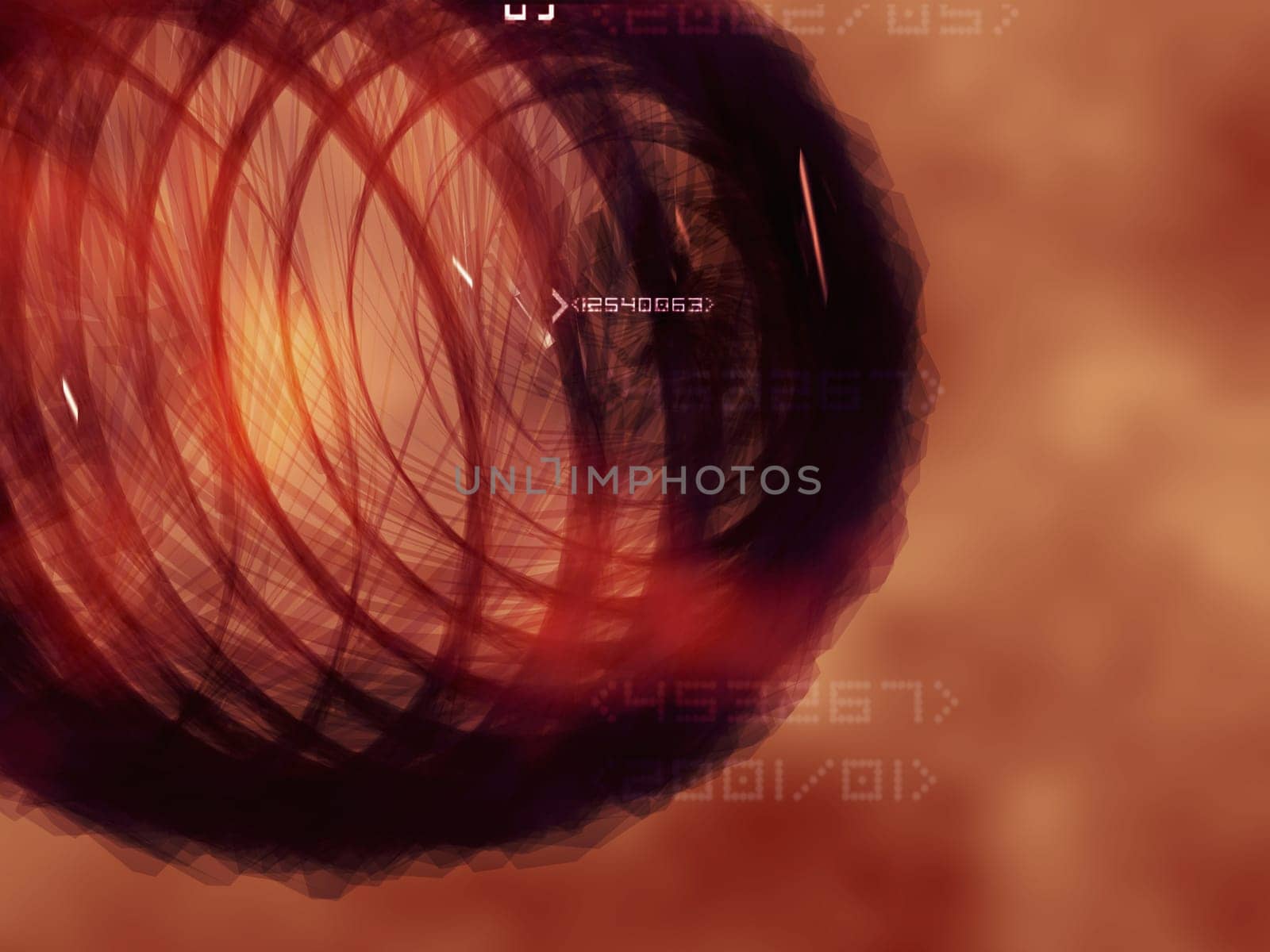 Abstract pattern on an orange background