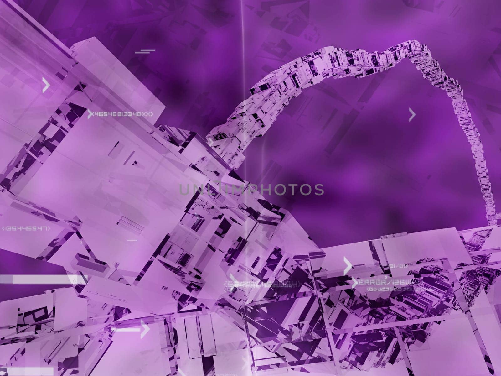 Abstract pattern on a purple background