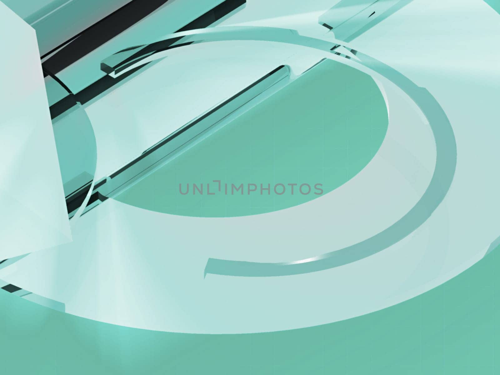 Abstract pattern on a turquoise background