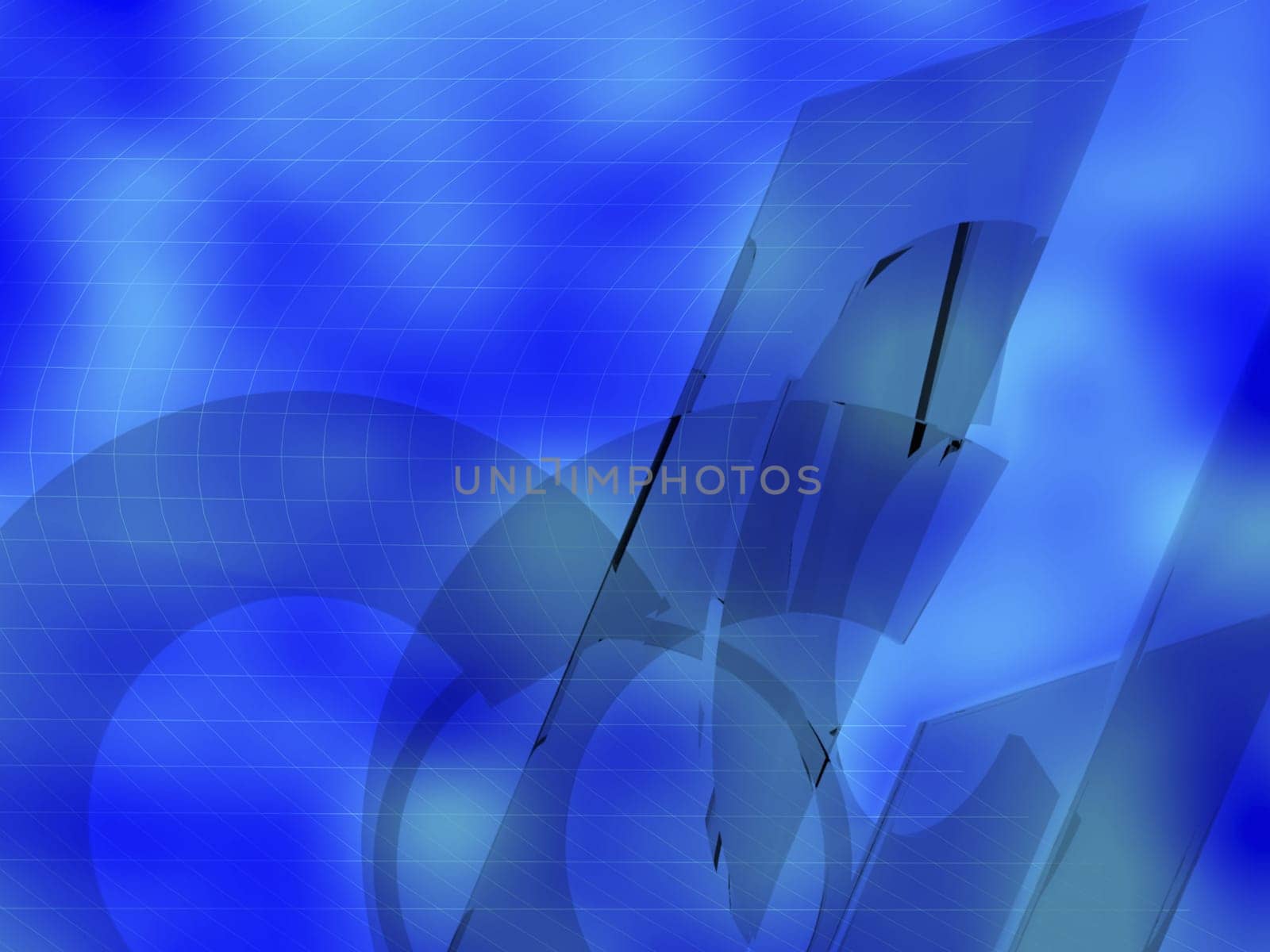 Abstract pattern on a blue background