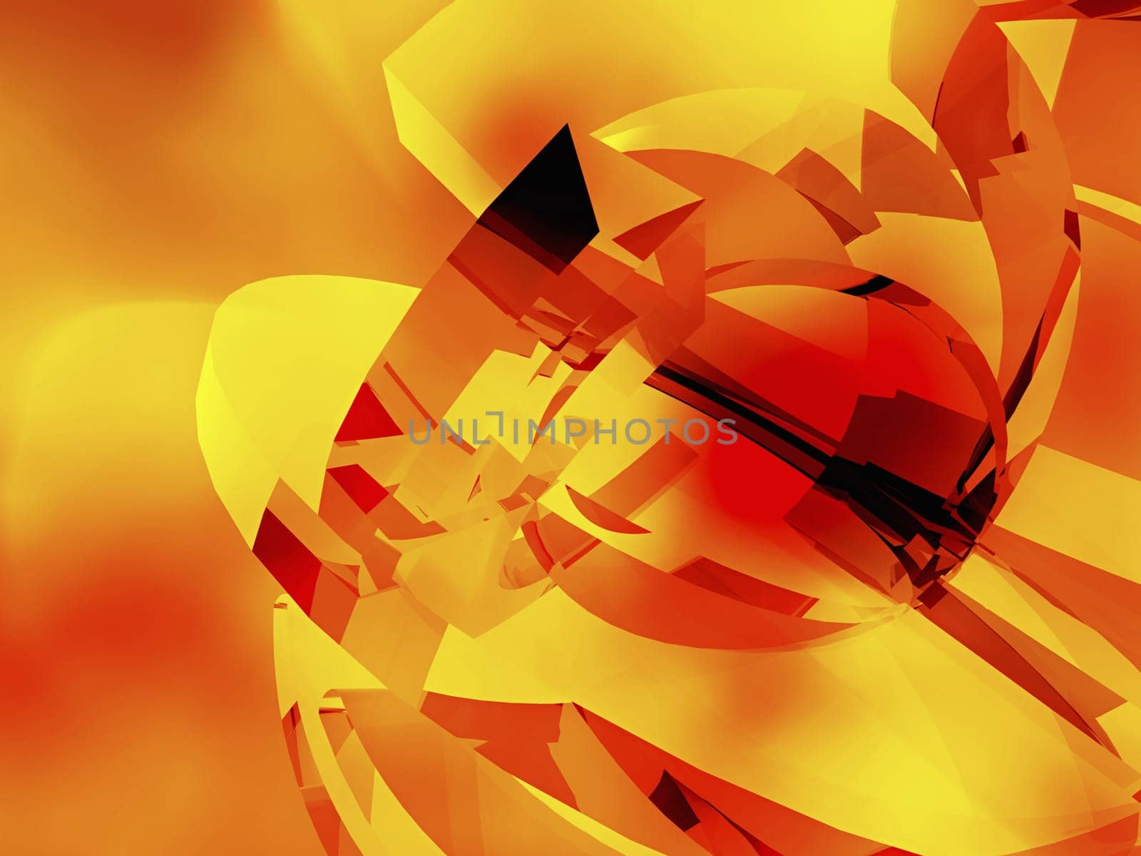 3-d pattern on an orange background