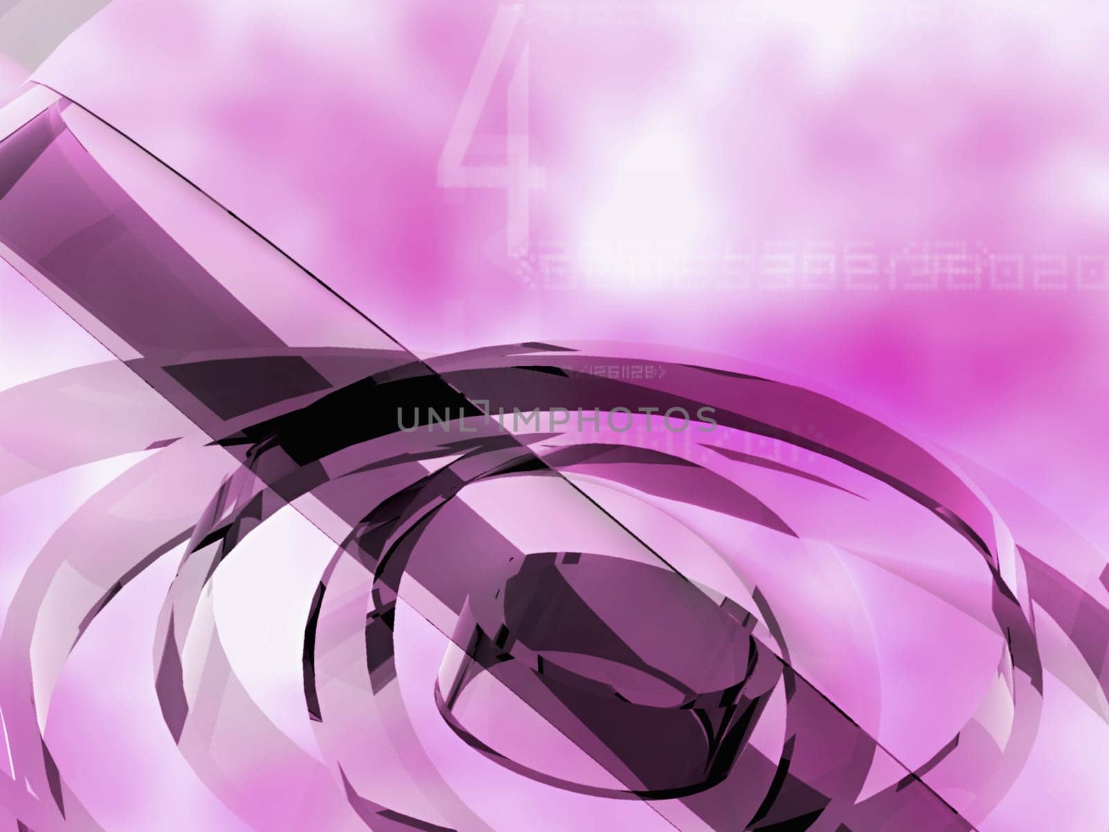 Circular pattern on a pink background