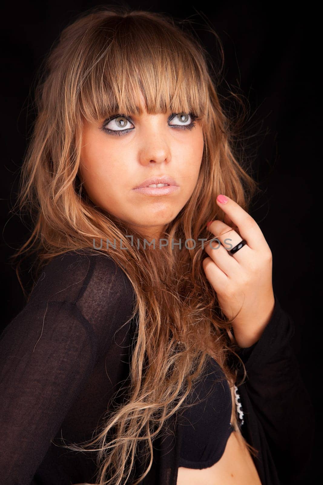 Young casual woman portrait - isolated