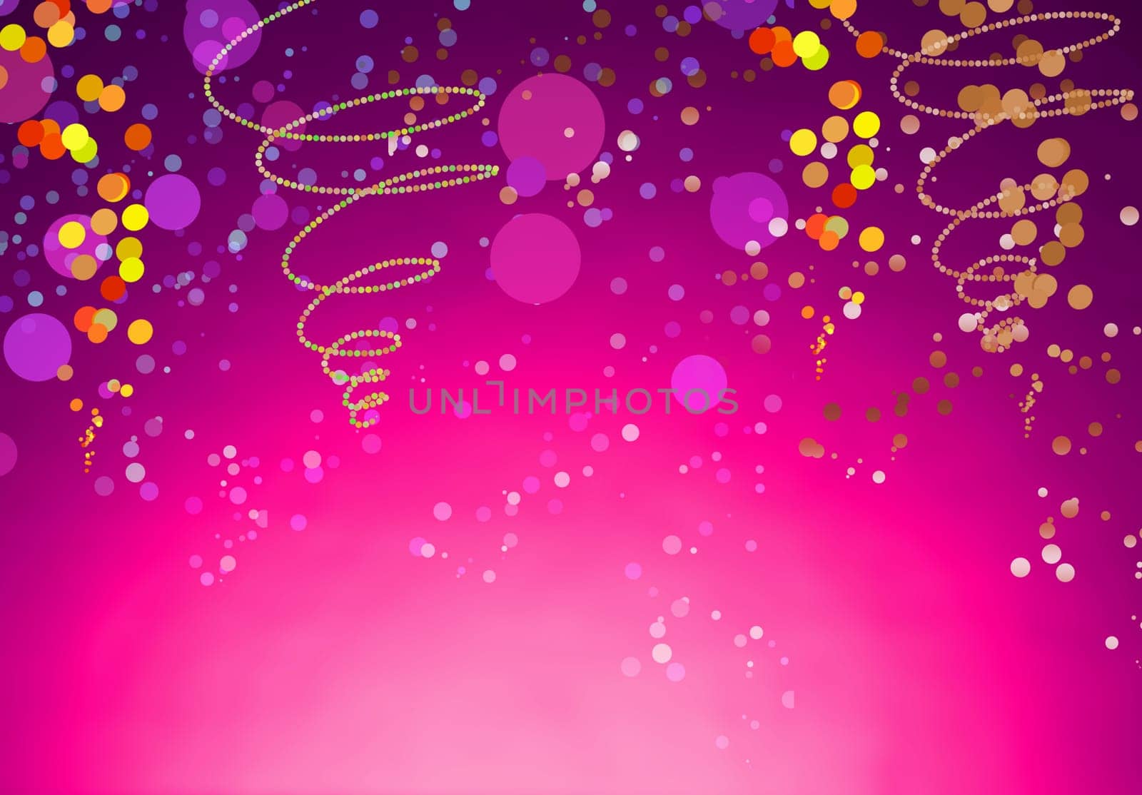 Attractive Festive Decorated Background with Copy Space, Emphasizing Gradient Purple Color Background.