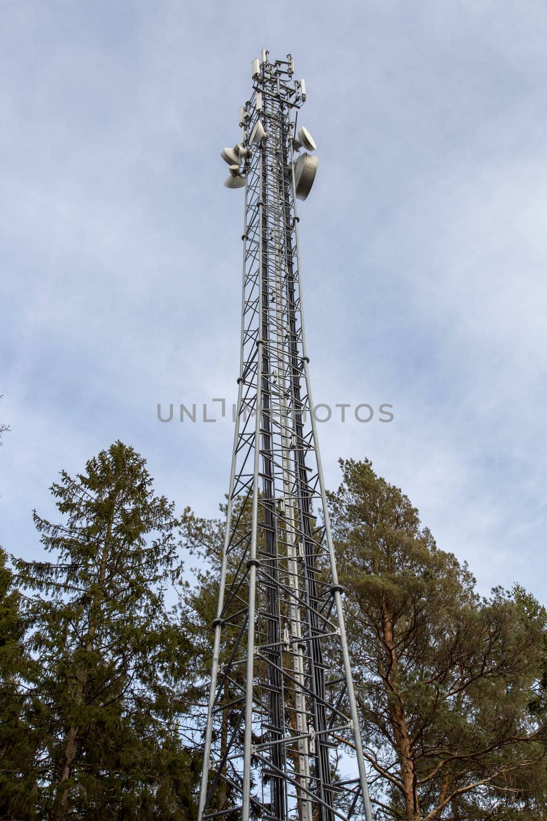 Cellphone Tower with Trees in Sweden