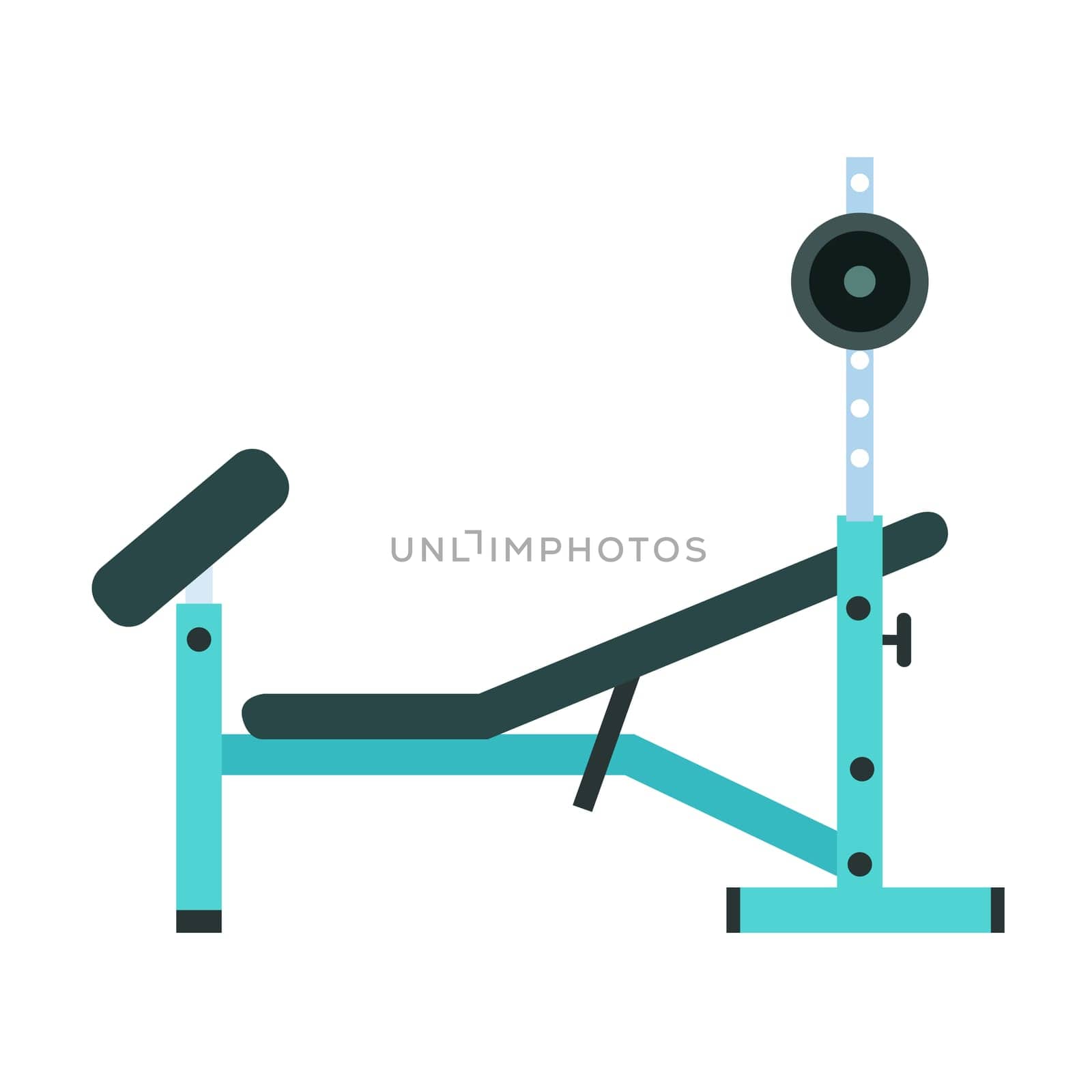 Stationary trainer for fitness and weightlifting in the gym. Sport and health