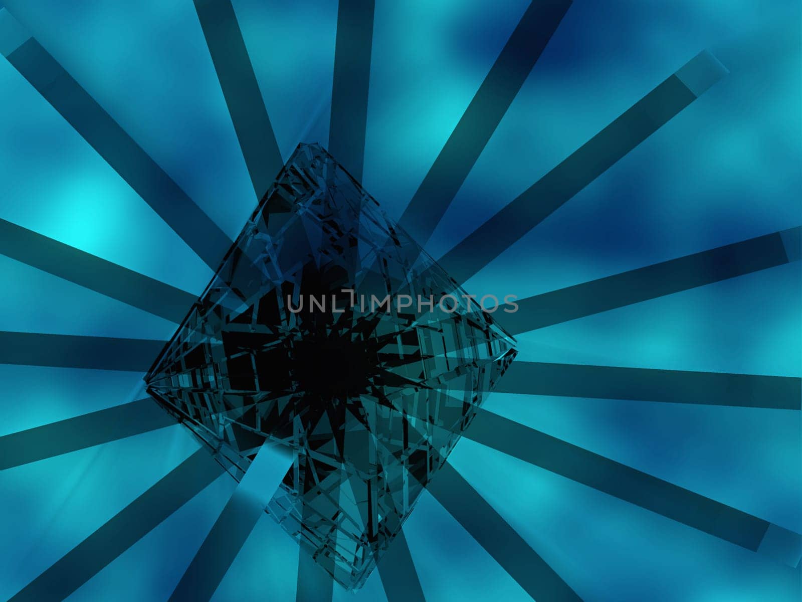 Abstract pattern on a blue background