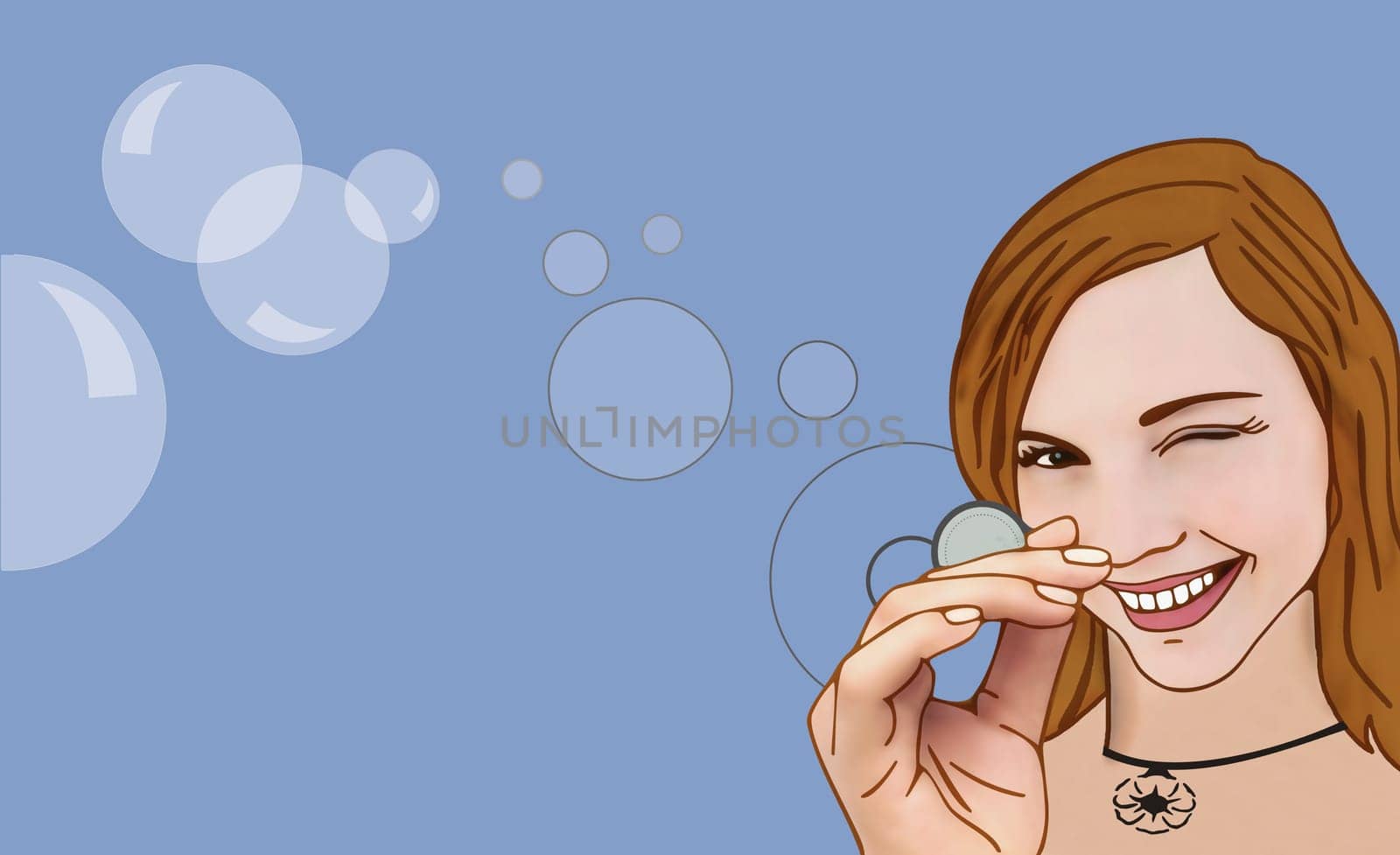 Woman rolling a coin between her fingers