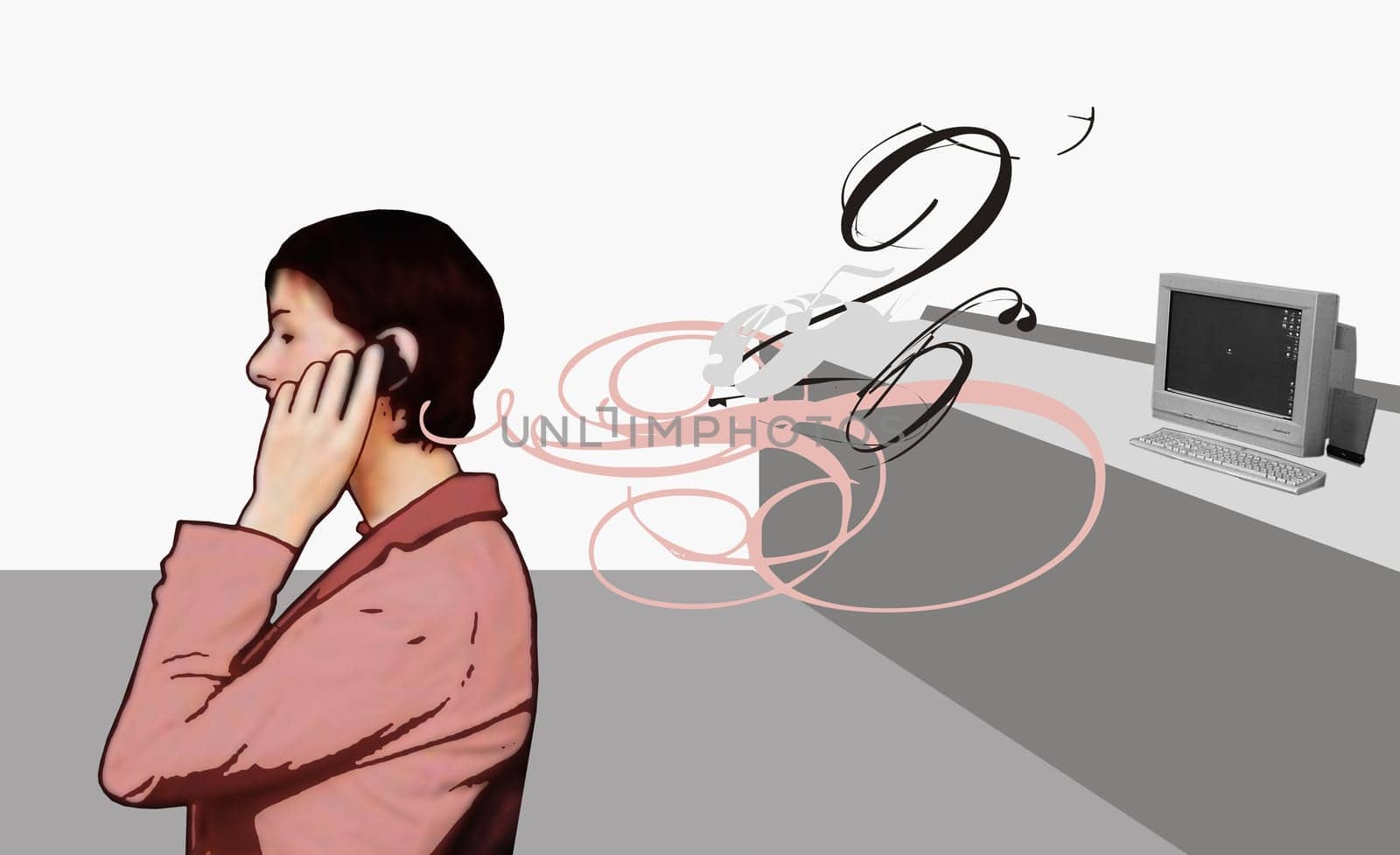 Woman talking on a mobile phone