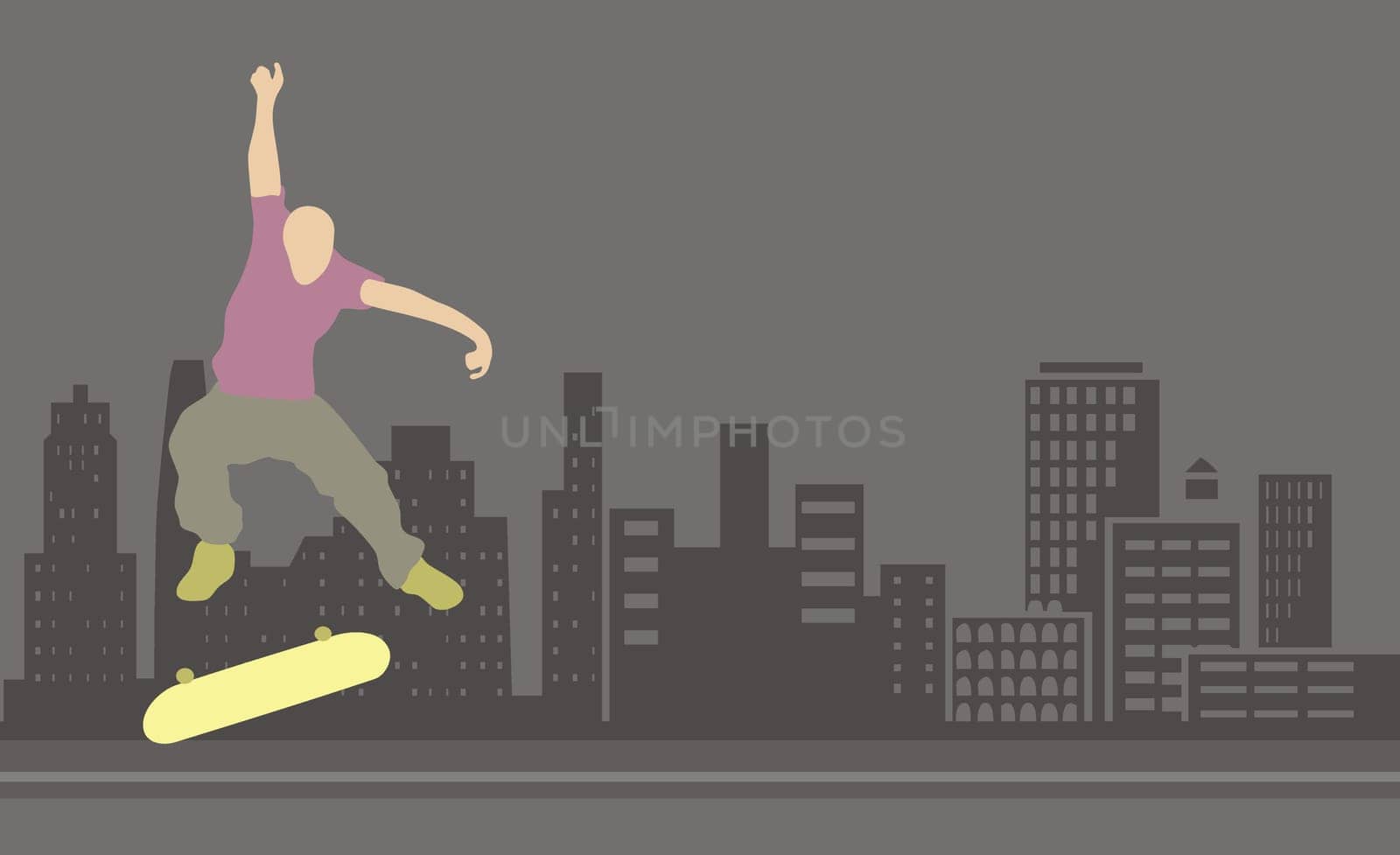 Man skateboarding