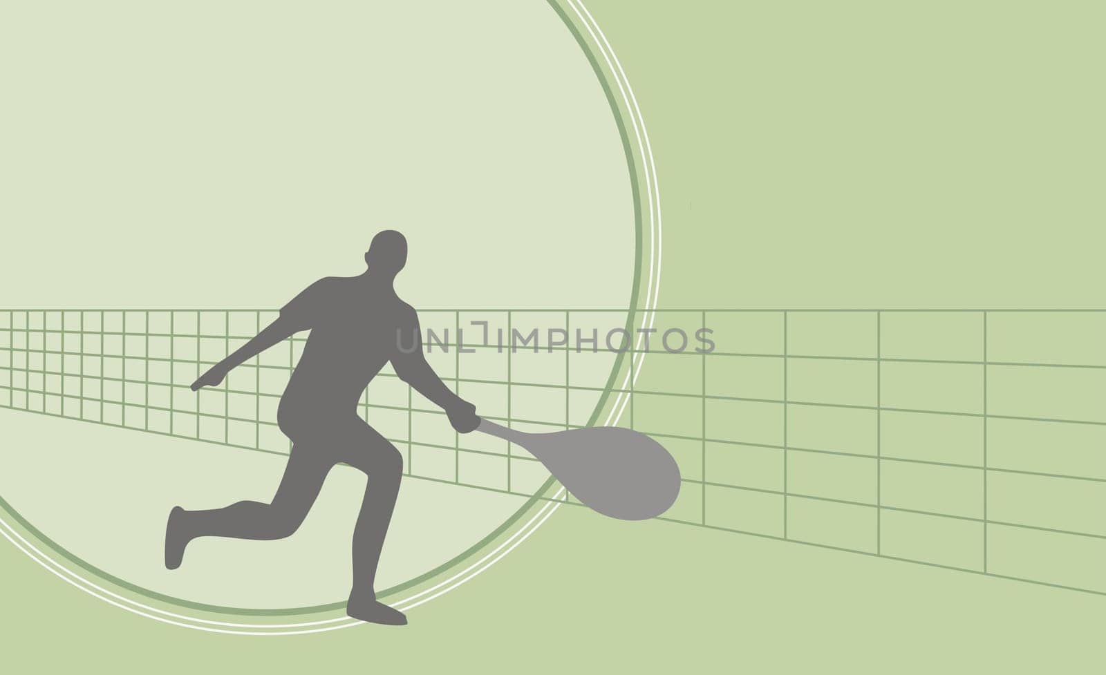 Person playing tennis