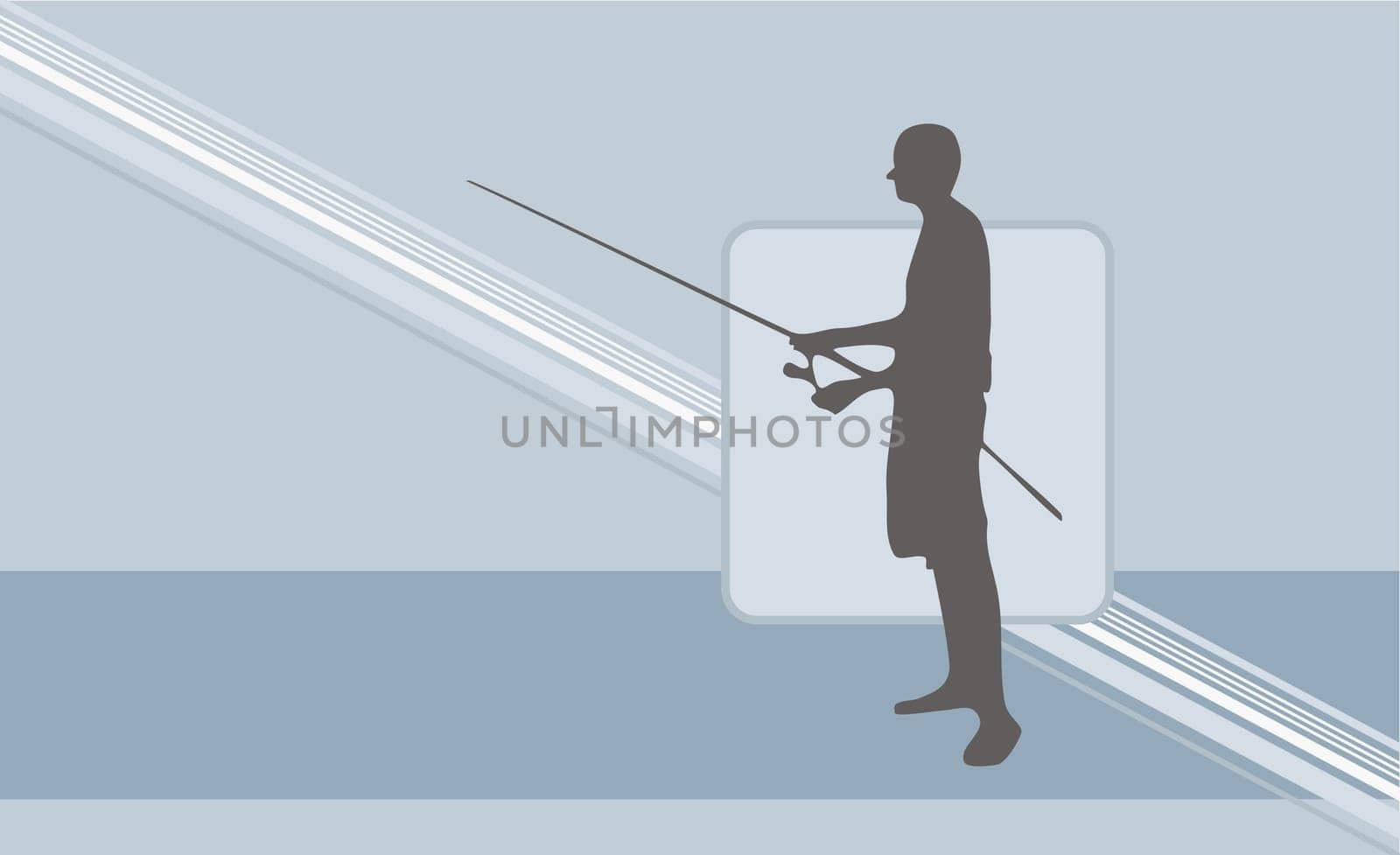Person holding a fishing rod