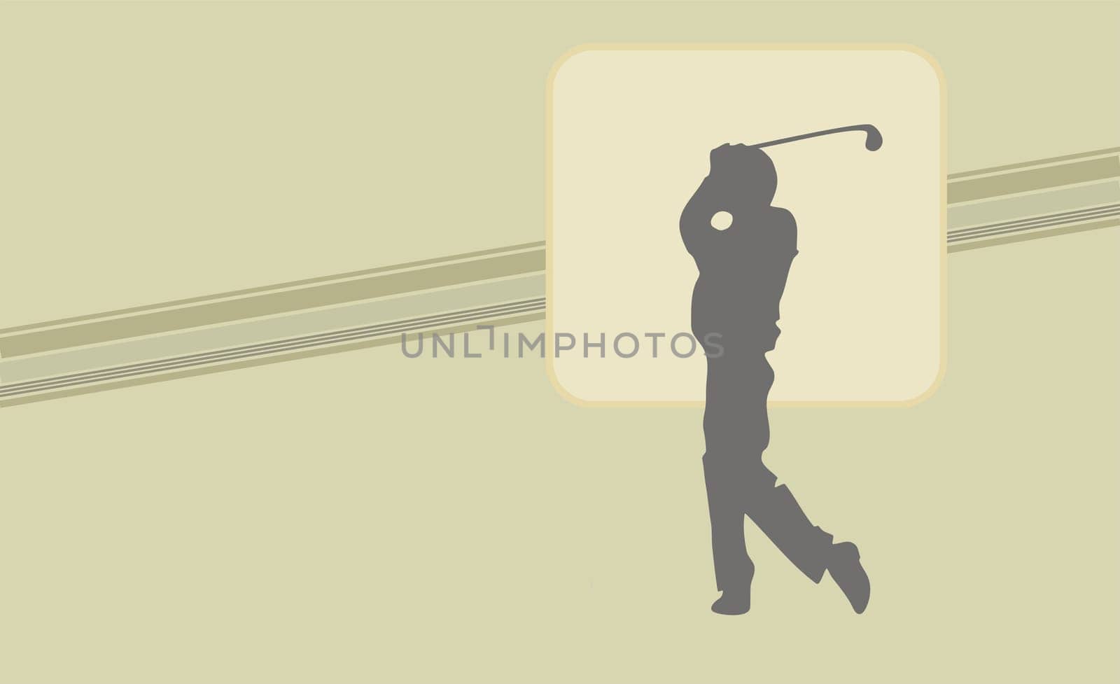 Person playing golf