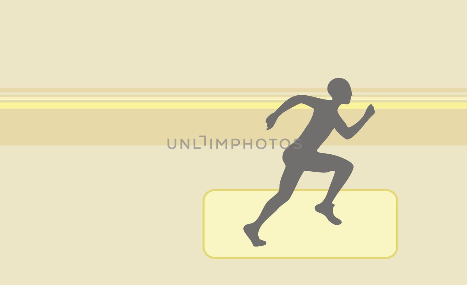Person running in a race