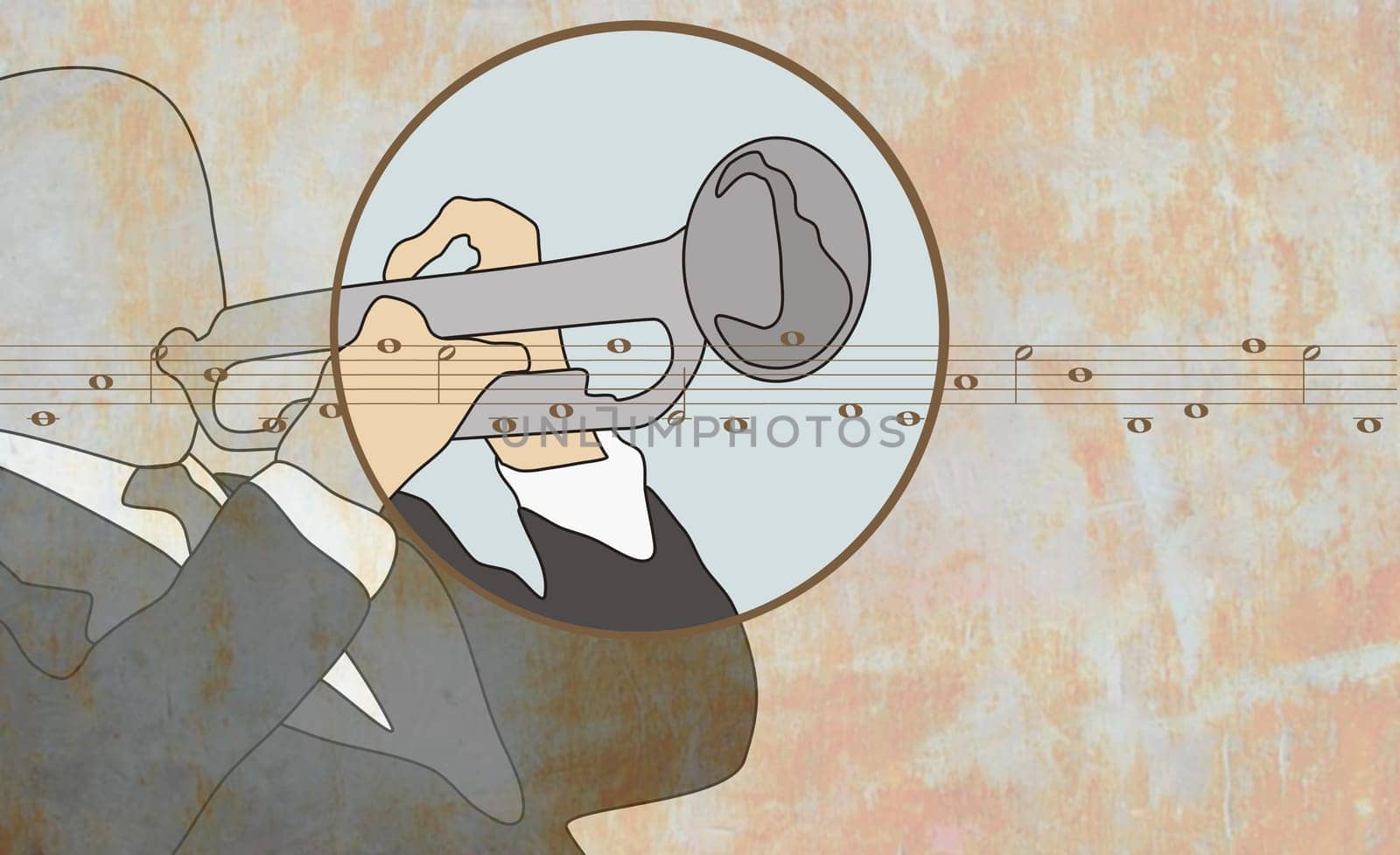 Man playing a trumpet