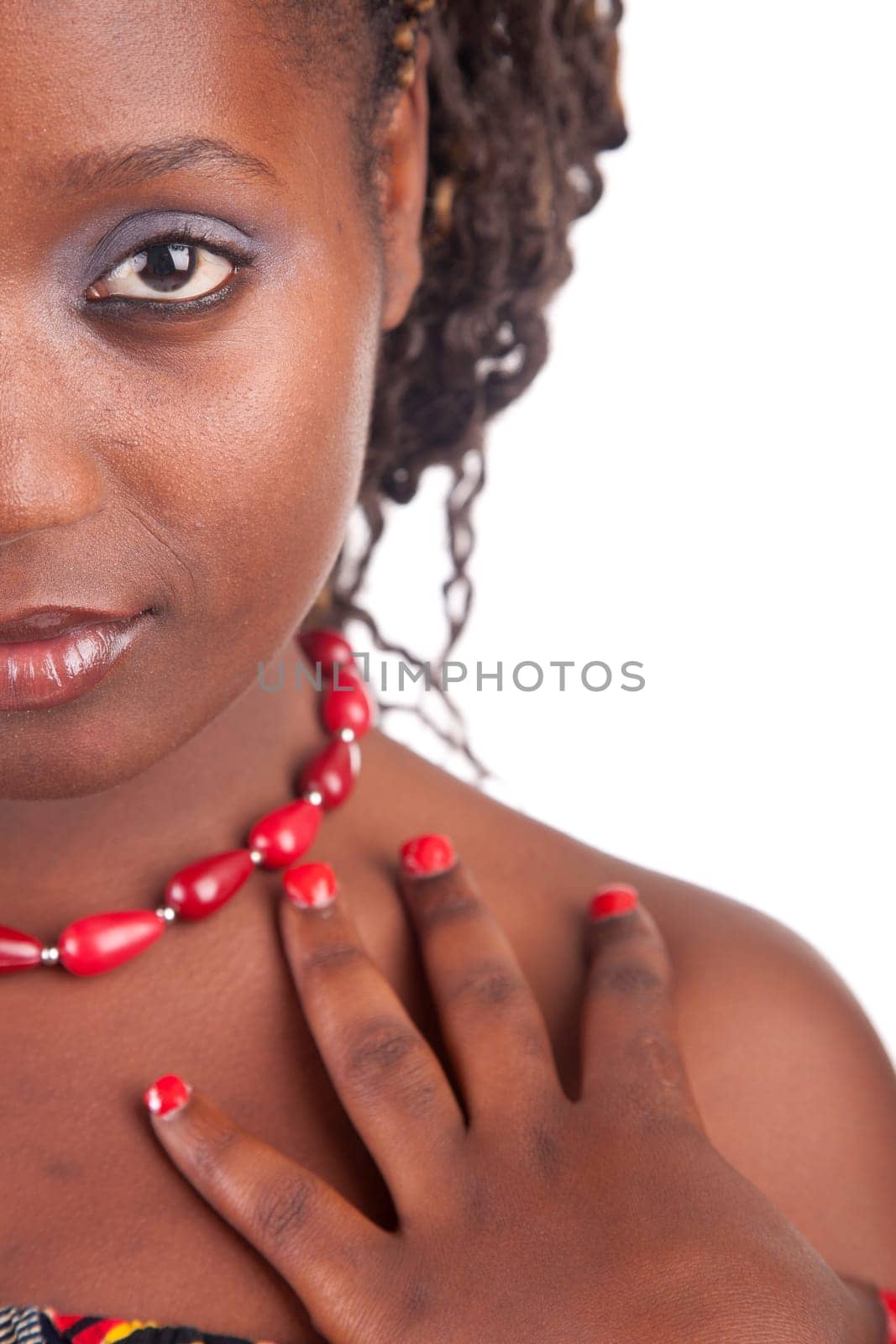 Beautiful casual woman portrait - isolated