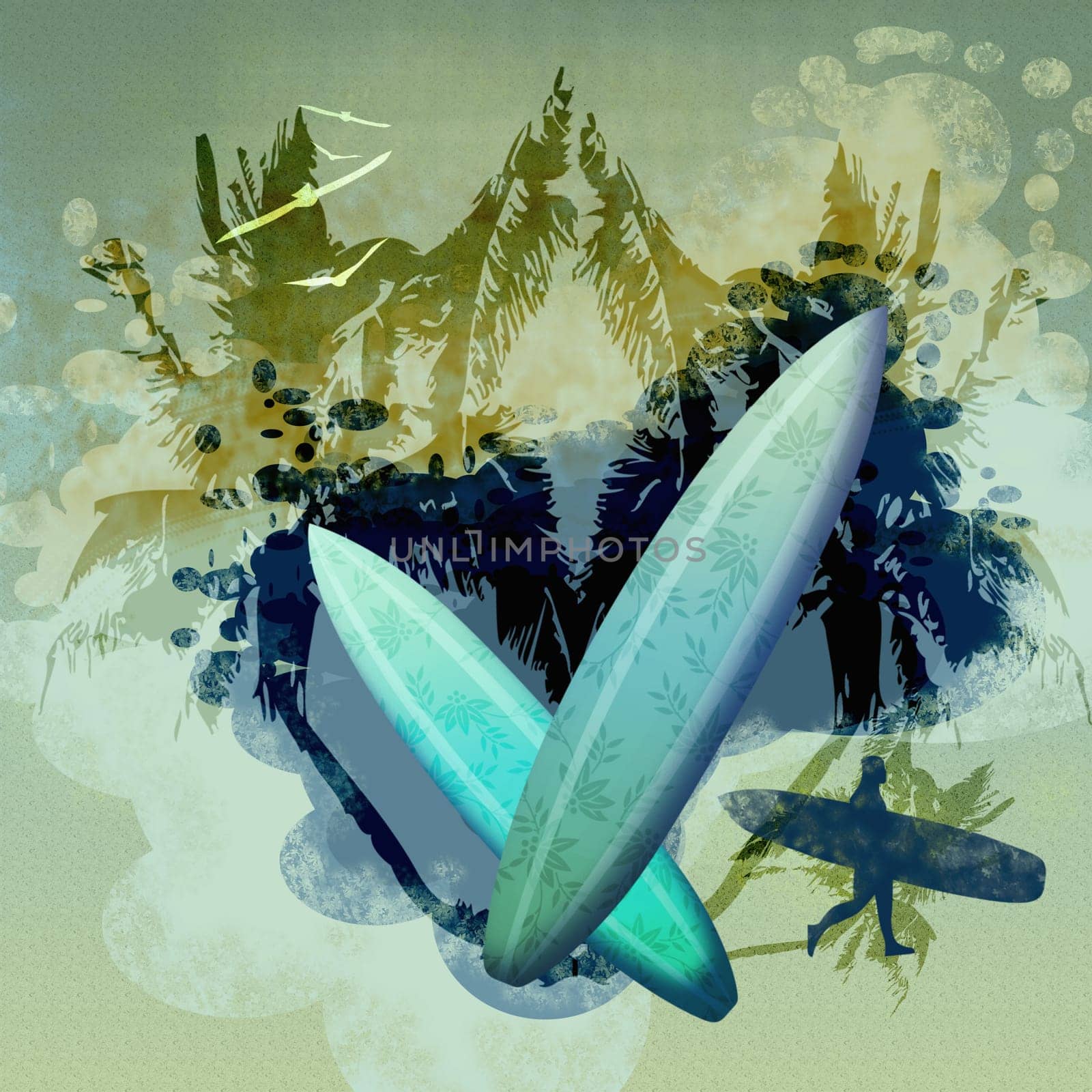 Two surfboards