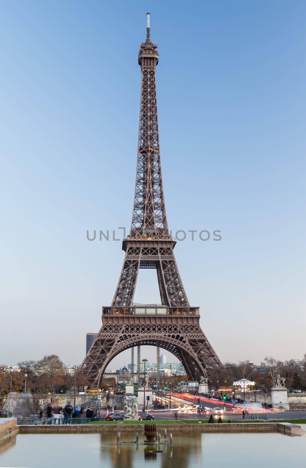 The Eiffel tower in Paris, France