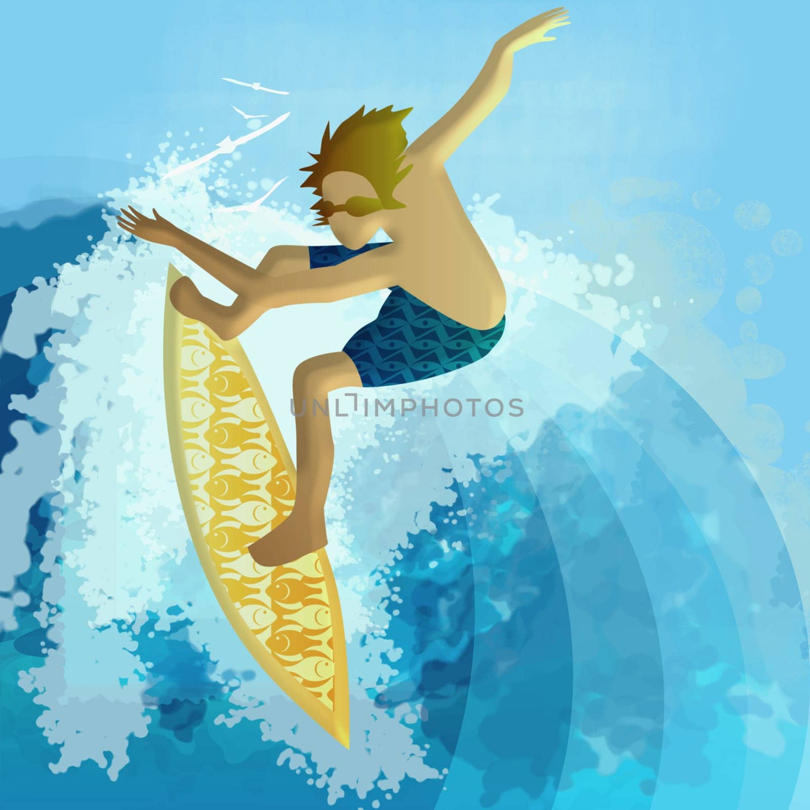Man surfboarding in the sea