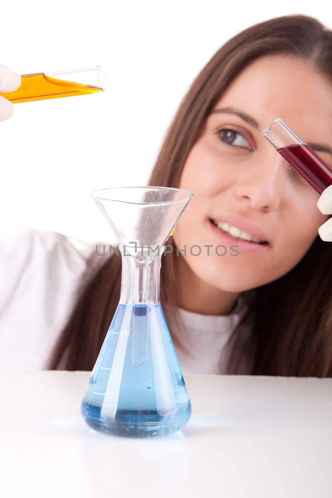 Young scientist working at laboratory