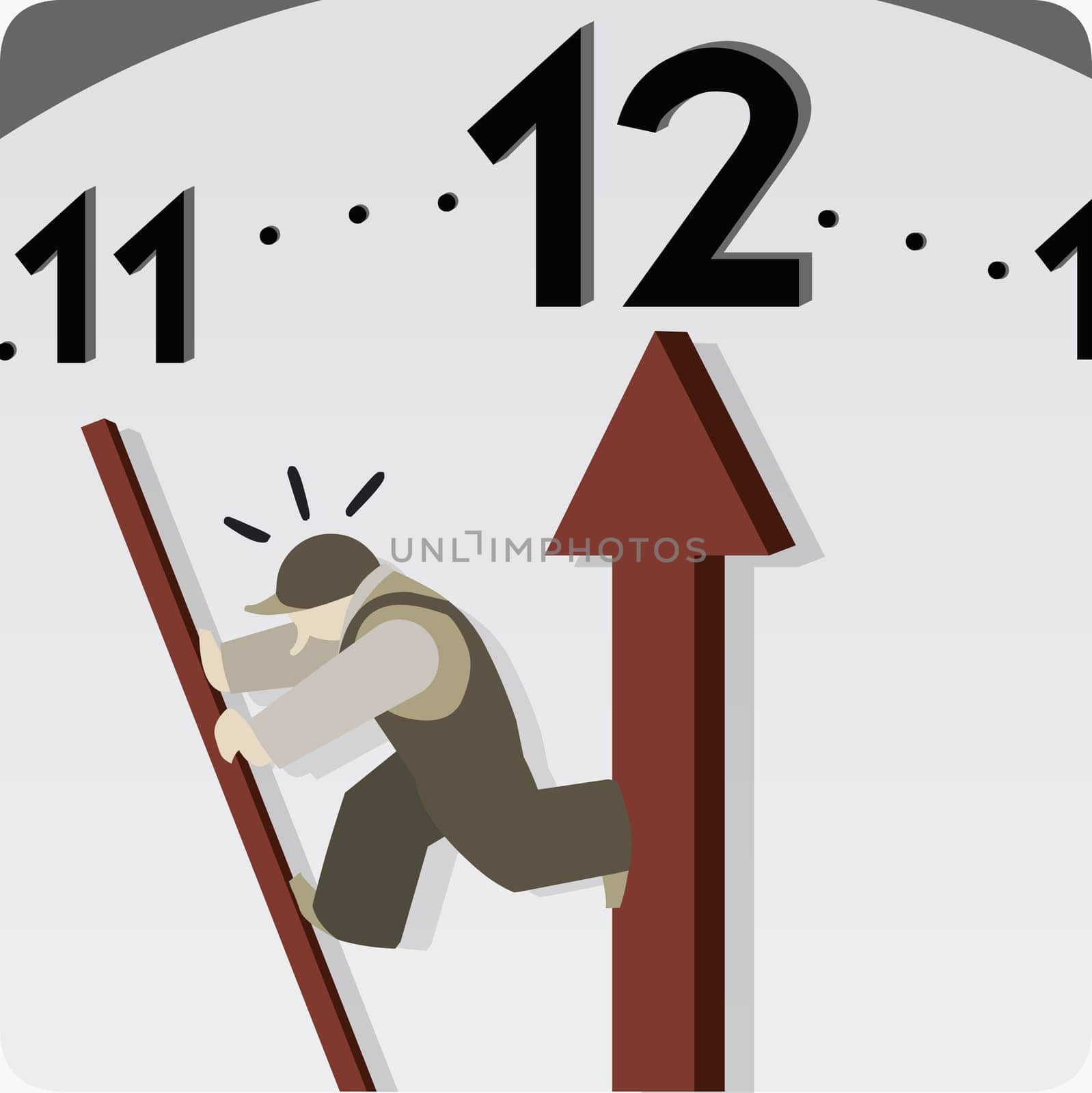 Man trying to alter time