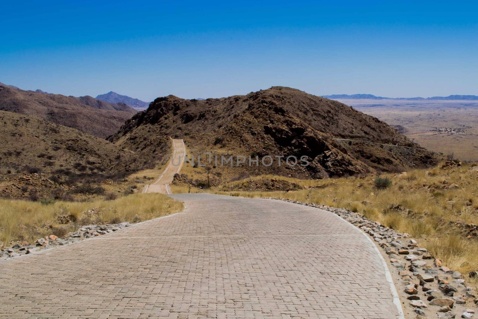 View on Spreetshoogte pass, Spreetshoogtepas in Afrikaans, mountain pass in central Namibia, connecting the Namib Desert with the Khomas Highland by traversing the Great Escarpment.