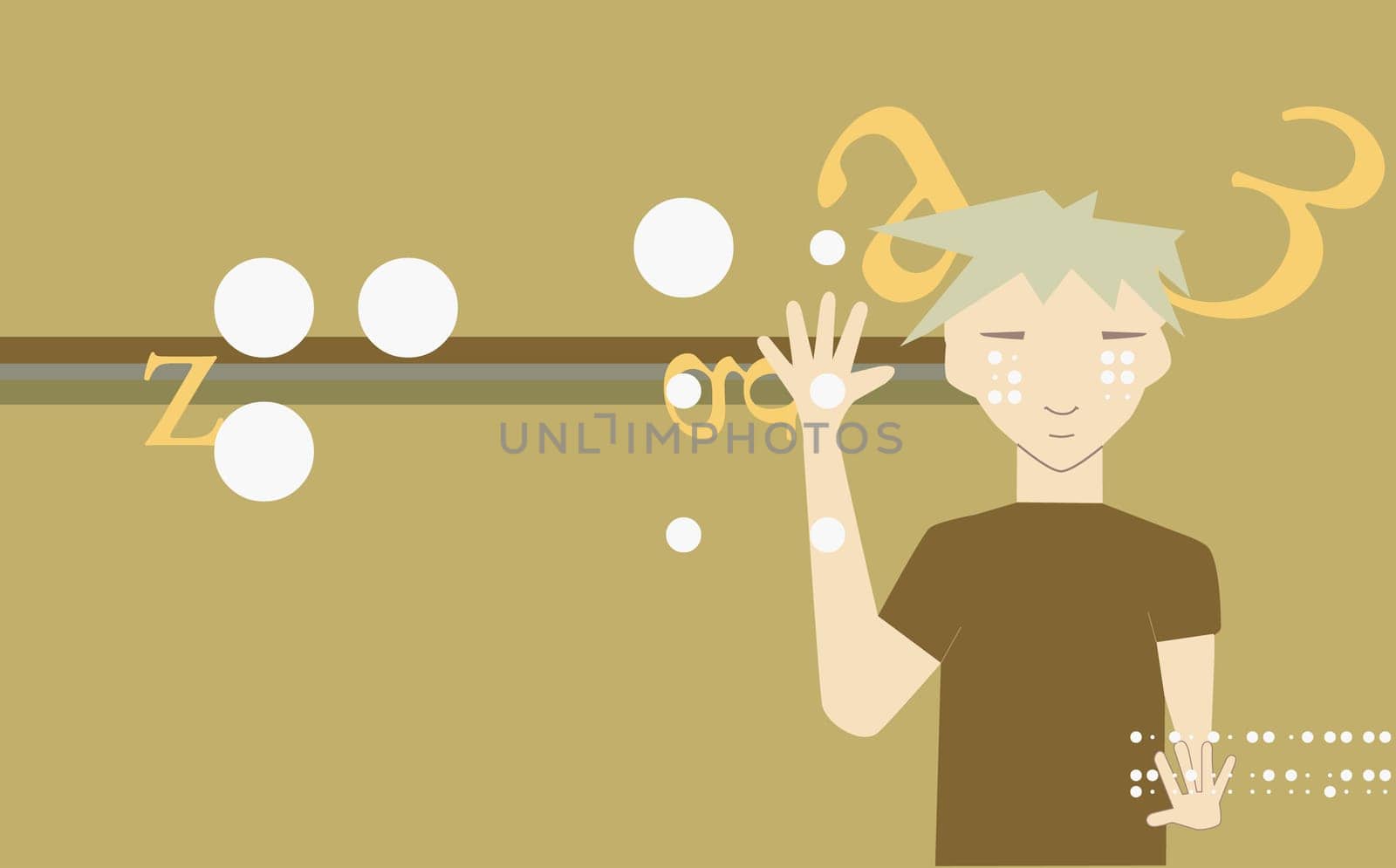 Person waving