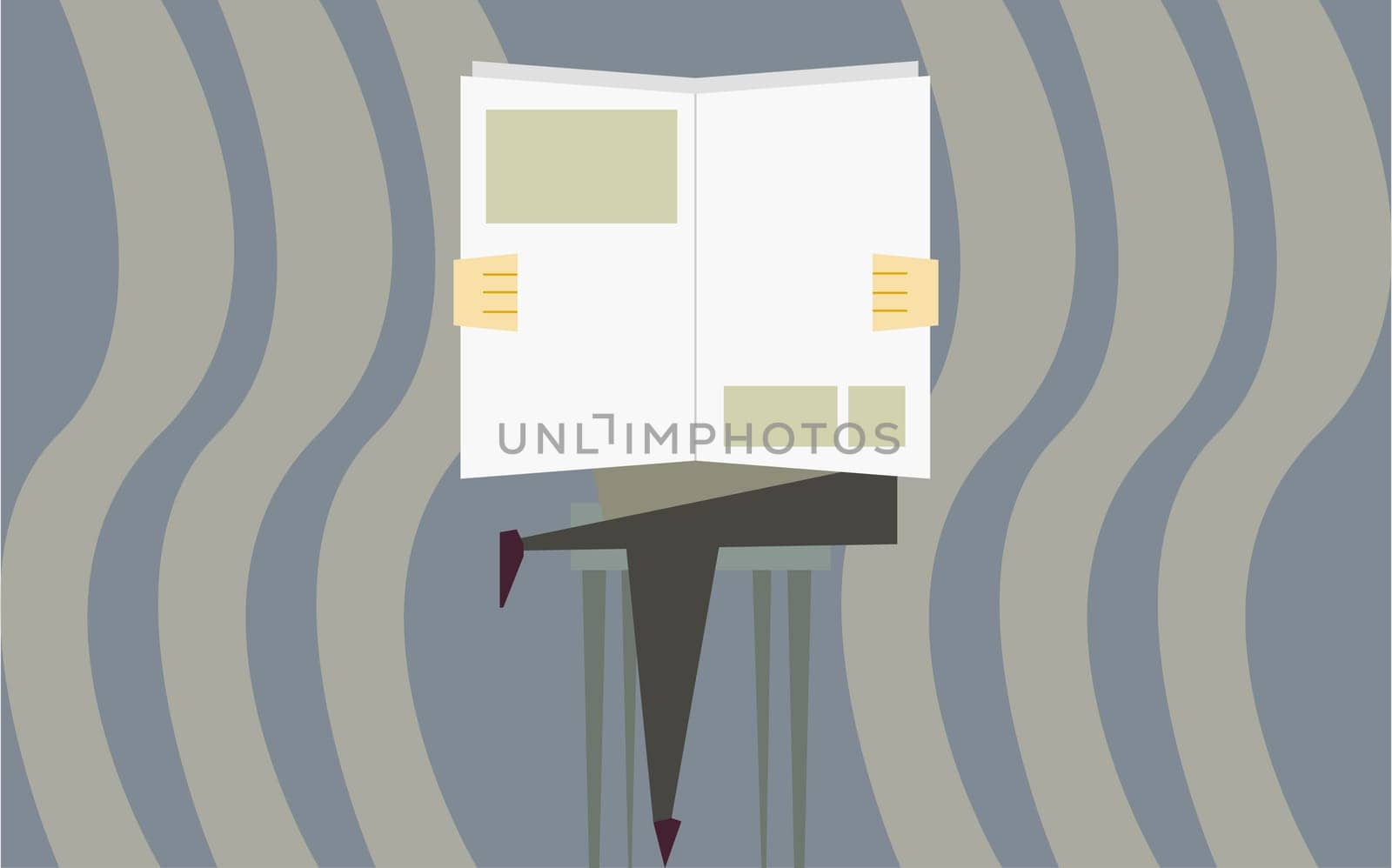 Person holding a newspaper