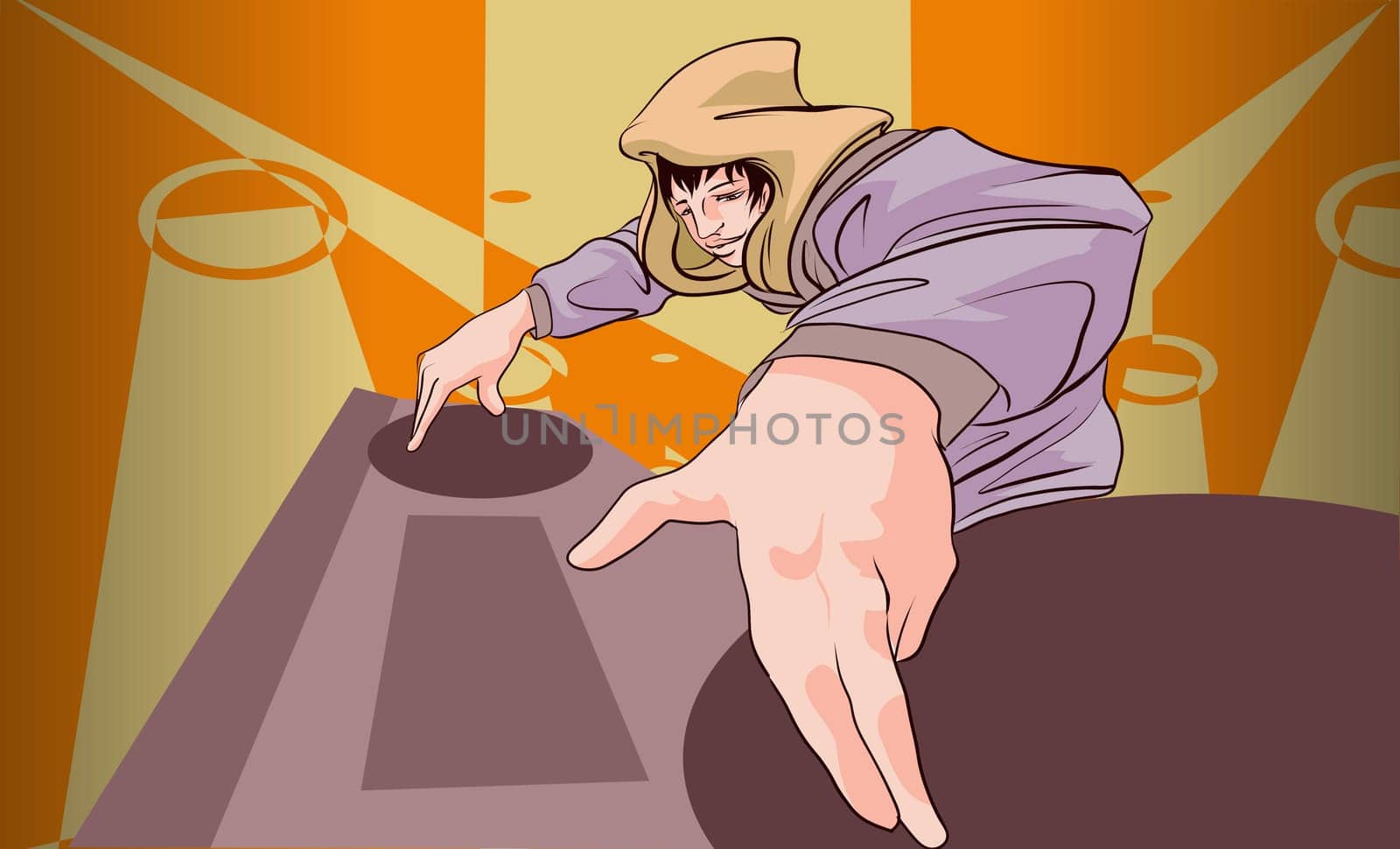 Man playing a musical instrument